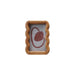 Rubberwood Scalloped Photo Frame, Natural 4" x 6"