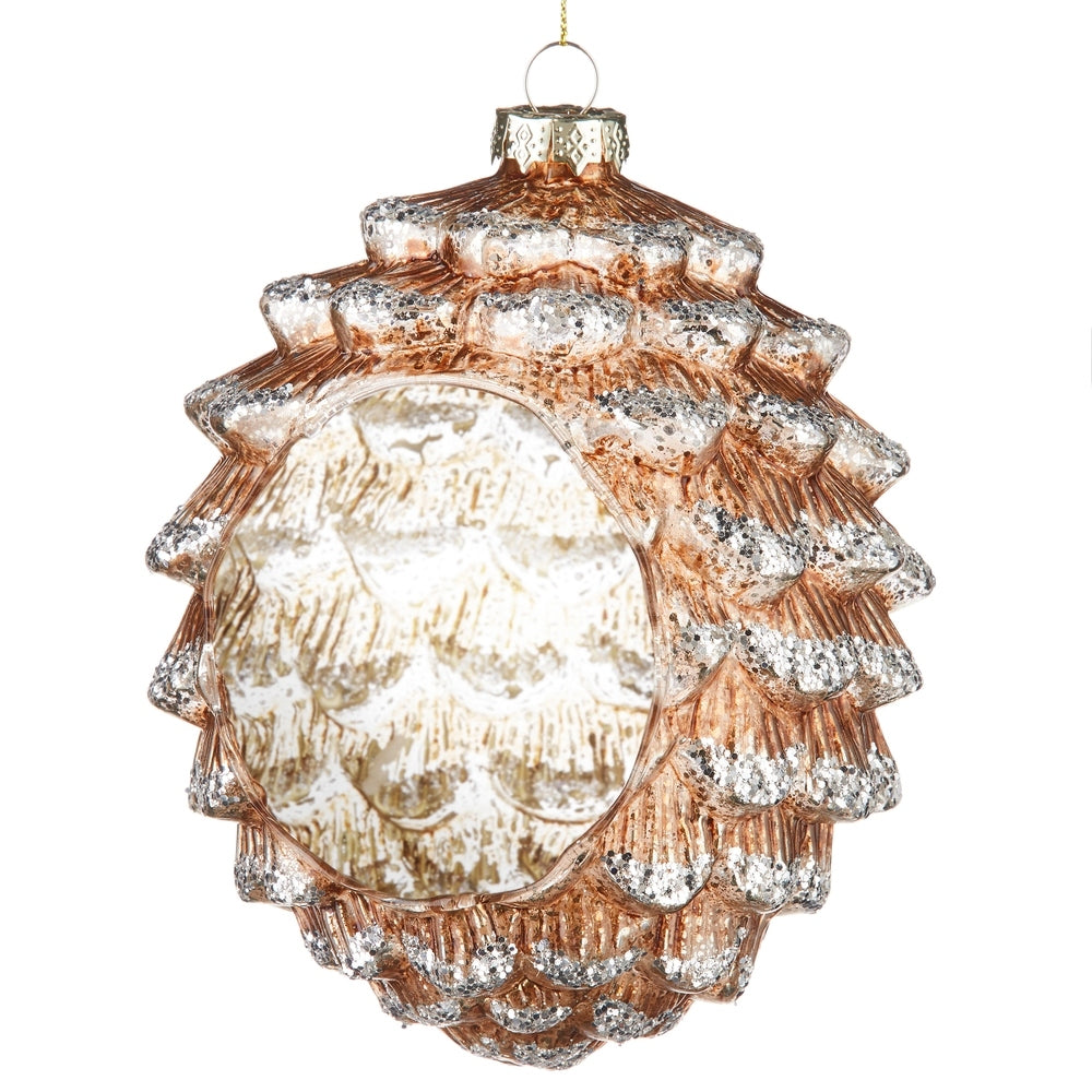 6.5" Pinecone Candle Holder Ornament