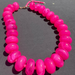 The Emily Candy Bead Necklace - Hot Pink