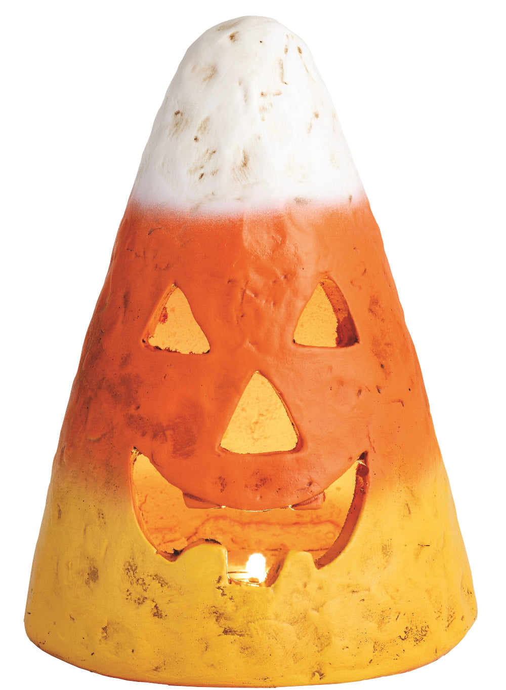 Lg Mache Candy Corn Luminarie