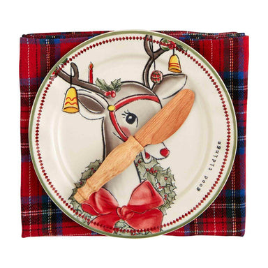 Mudpie Vintage Reindeer Appetizer Set