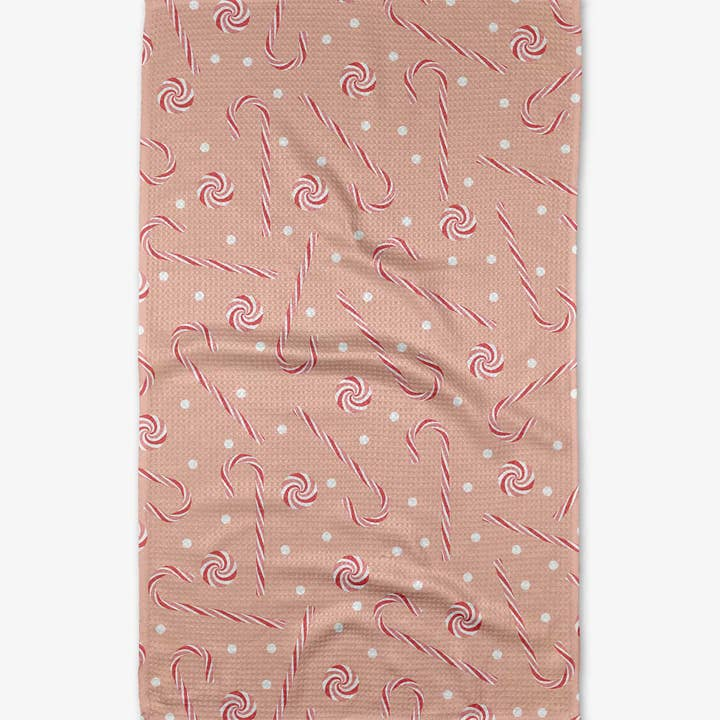 Pink Peppermint Tea Towel