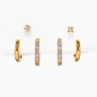 Essentials Earring Set - Gold