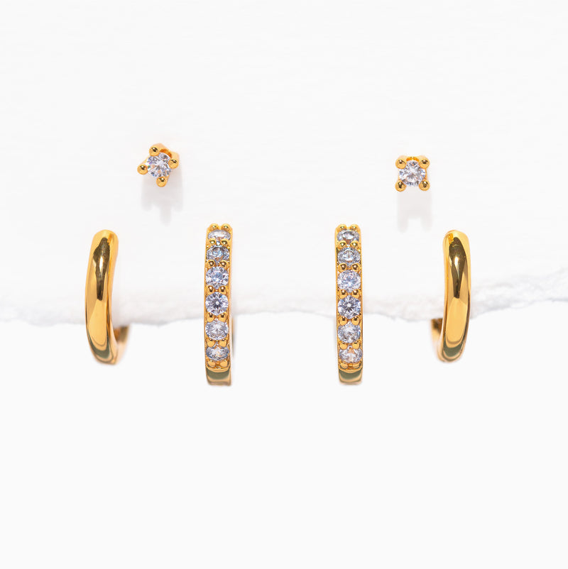 Essentials Earring Set - Gold