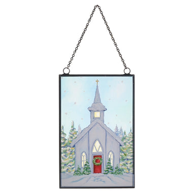 6" Winters Grace Rectangle Ornament