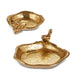6" Gold Bee and Bird Trinket Trays