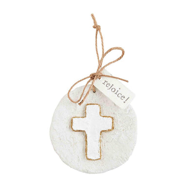 Mudpie Cross Paper Pulp Ornament