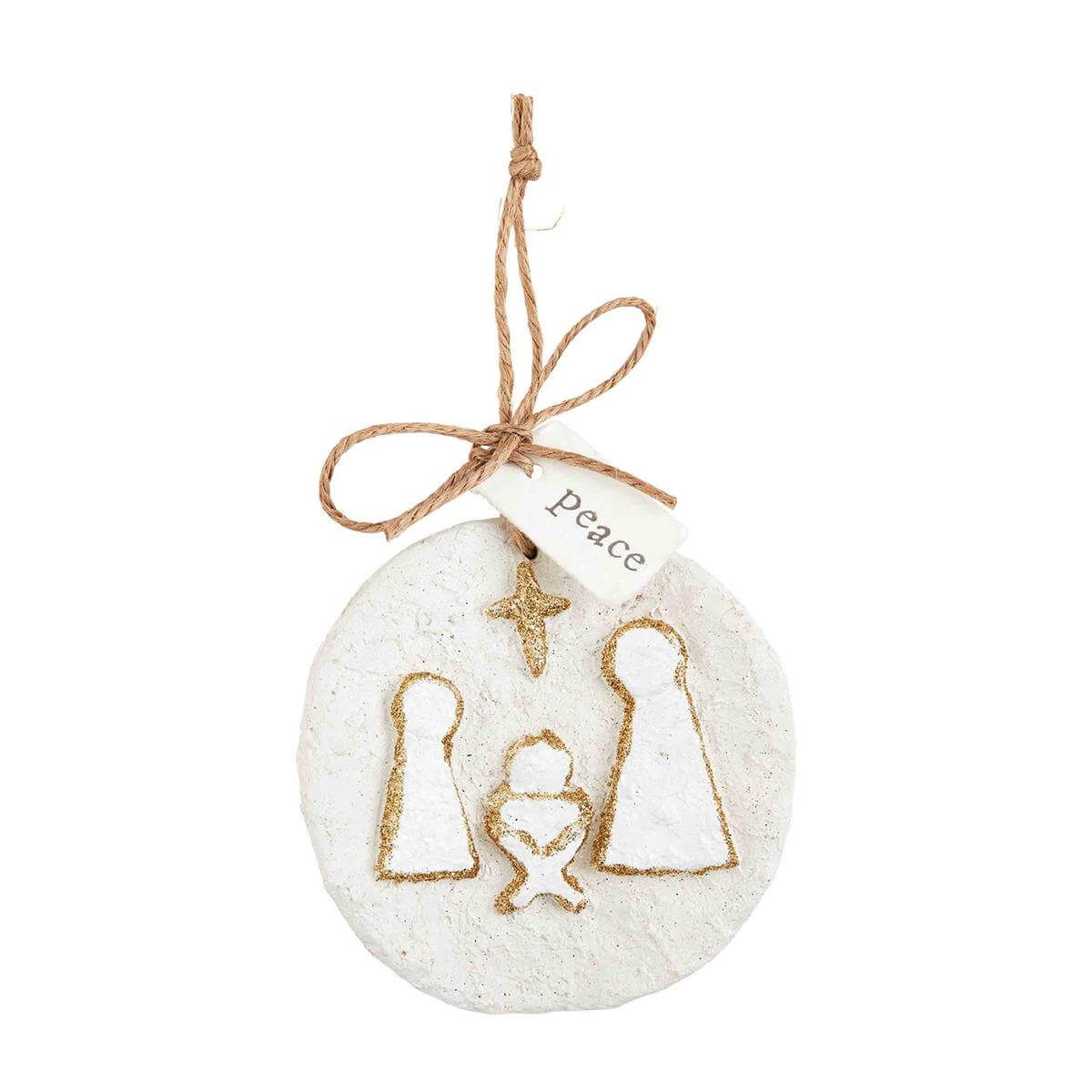 Mudpie Nativity Paper Pulp Ornament