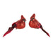 5.5" Red Glittered Cardinal Clip-On Ornament