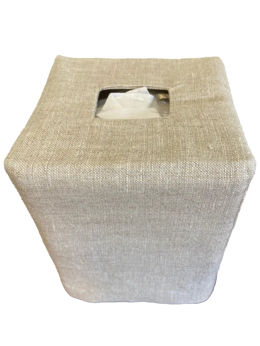 Tissue Box Cover - Natural Linen/Cotton