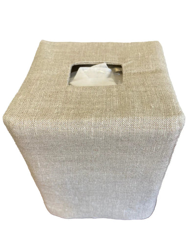 Tissue Box Cover - Natural Linen/Cotton