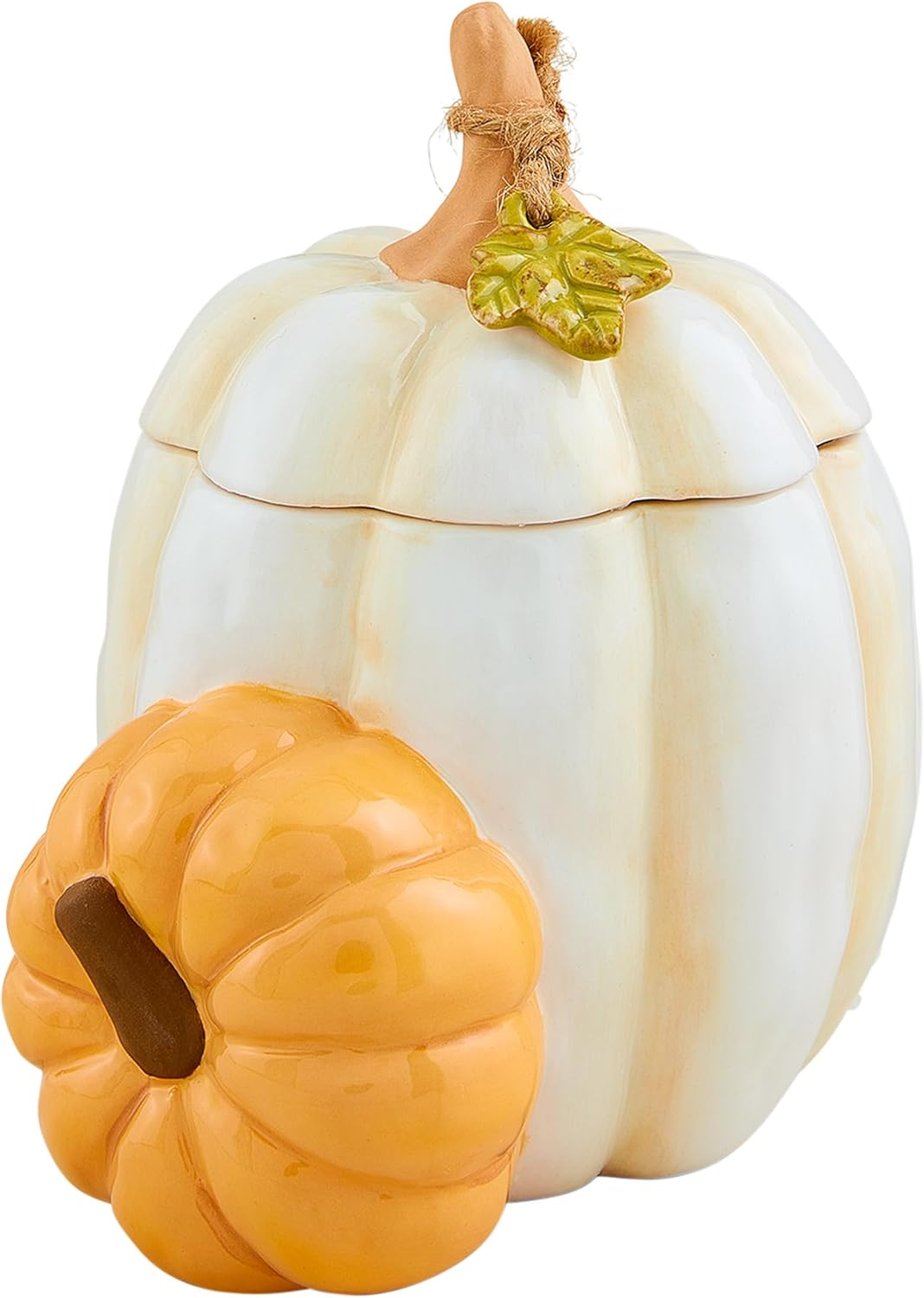 Mudpie Two Pumpkin Gather Canister