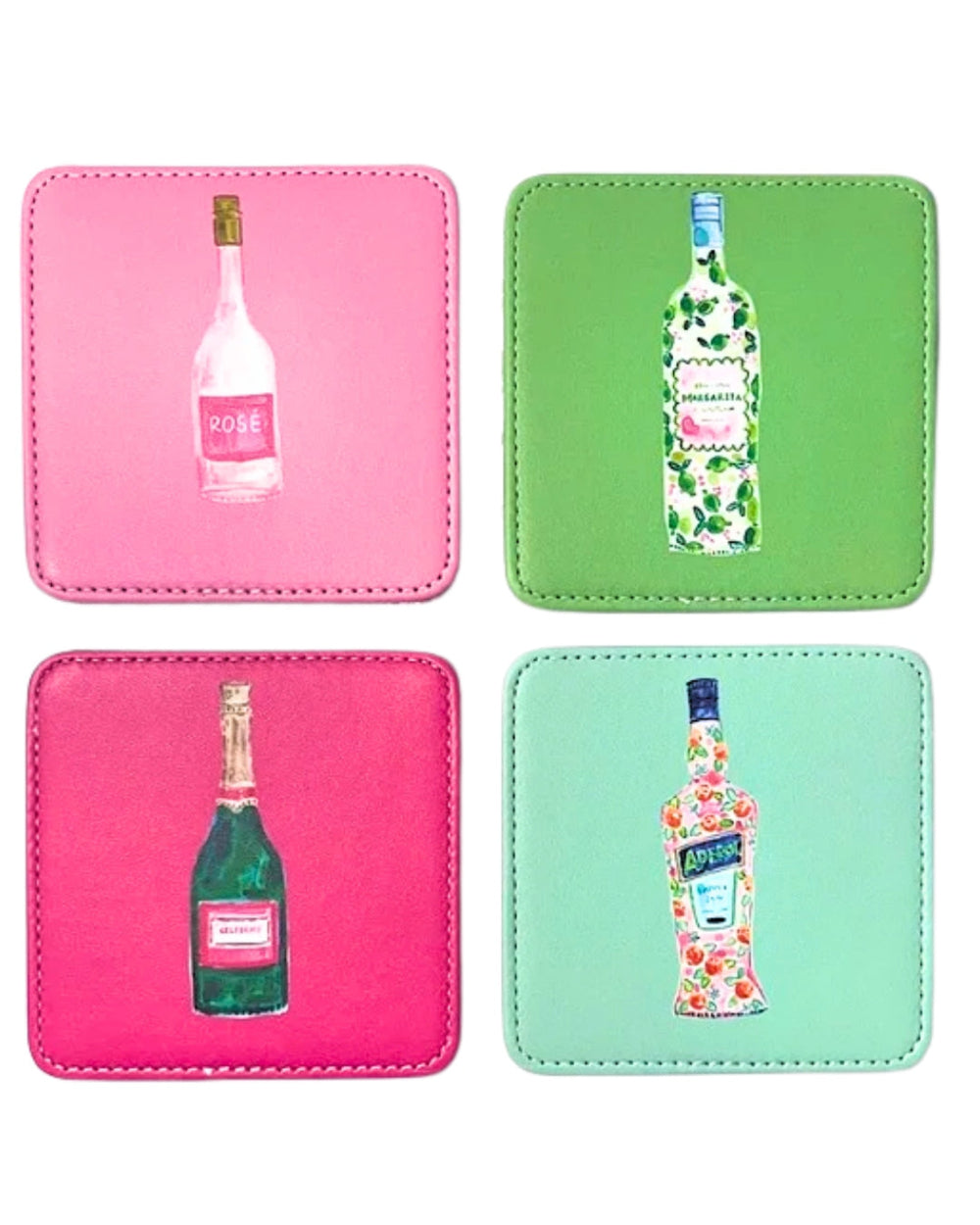 Cocktails Coasters Set/4