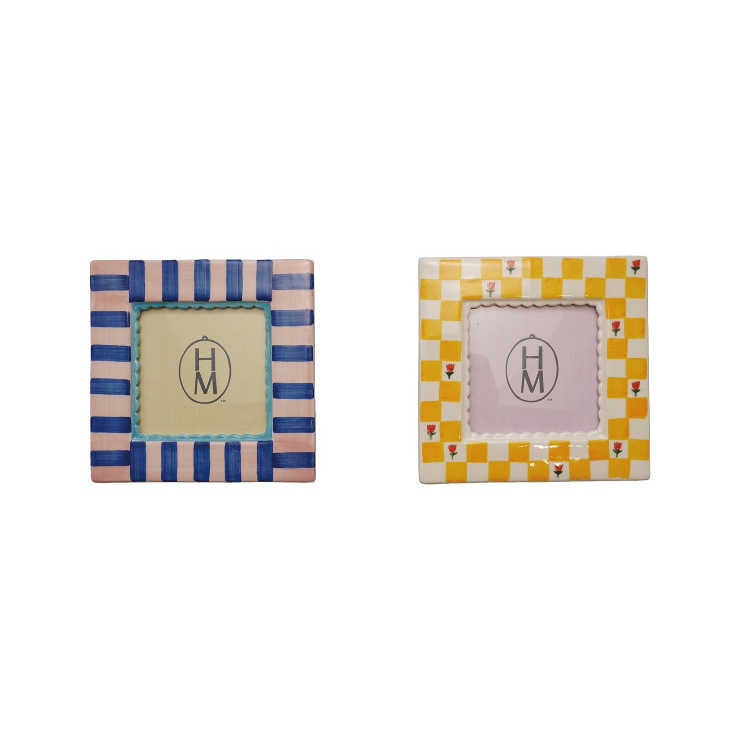 Stoneware Frame 5-3/4" Sq