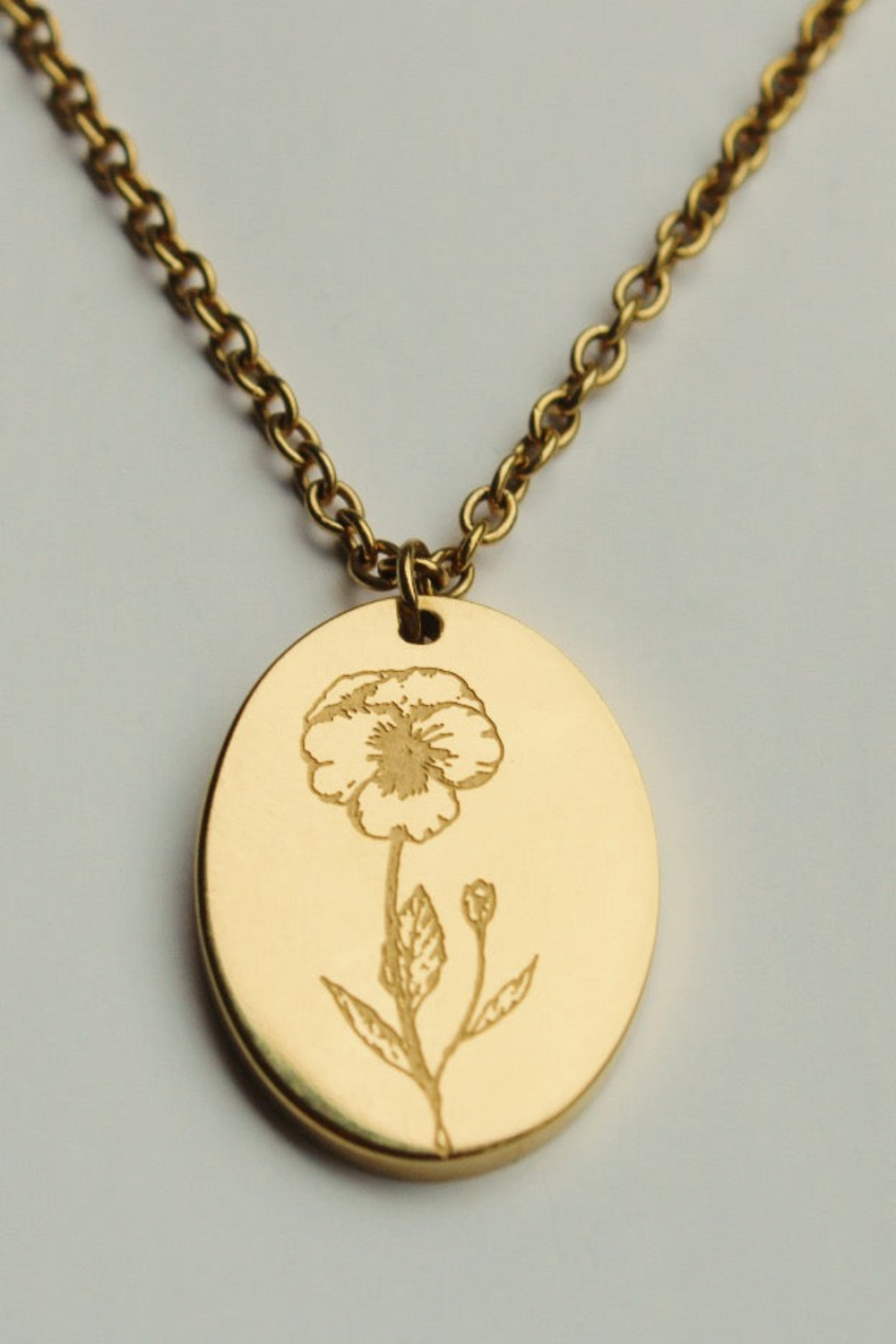 Gold Birth Flower - February Violet
