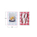 Scalloped Photo Frame w/ Plaid Pattern, 2 Colors