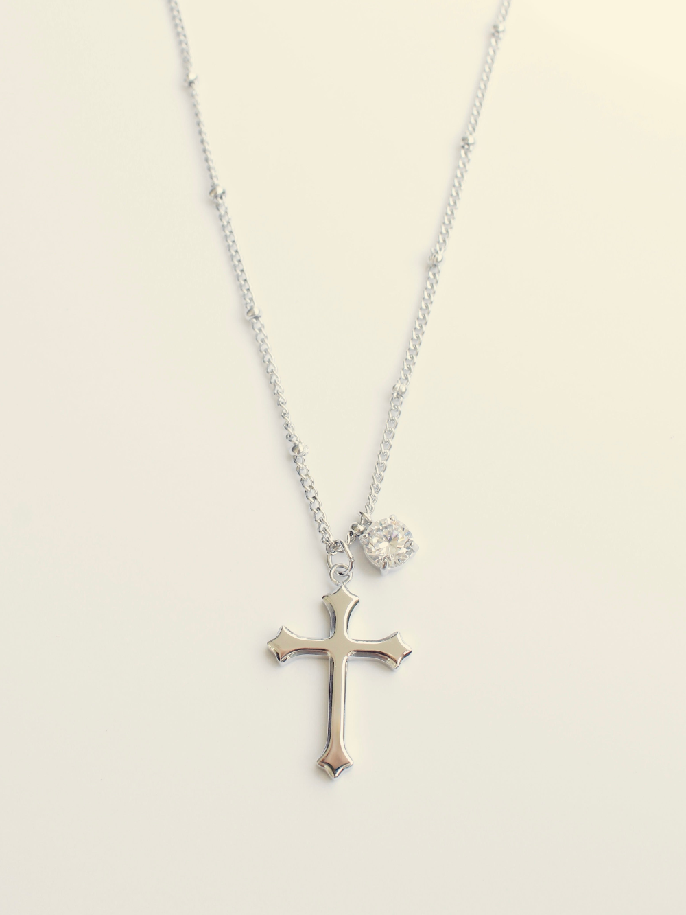 Cross Necklace - Silver