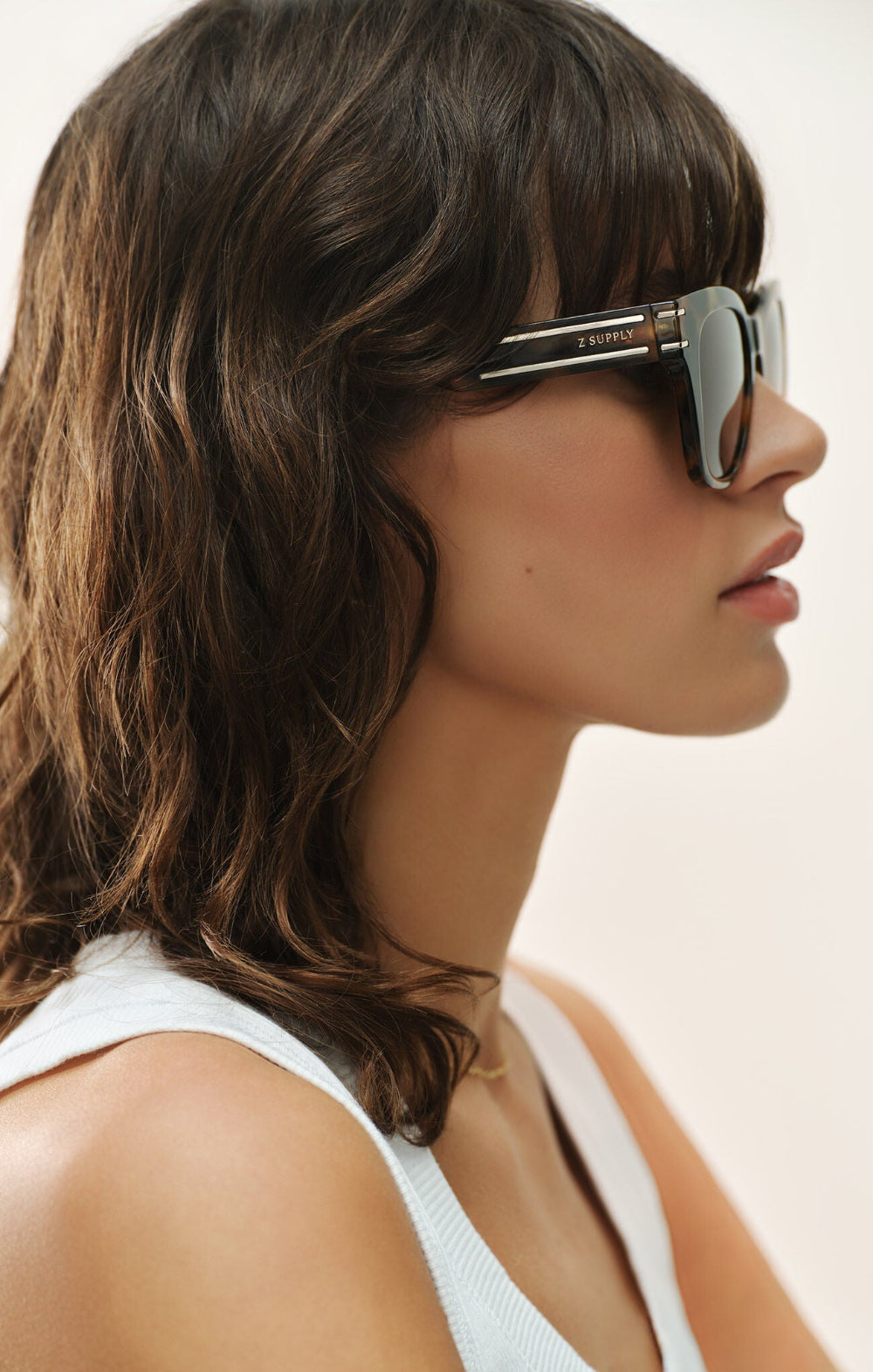 Sunglasses Front Row - Brown Tortoise Brown