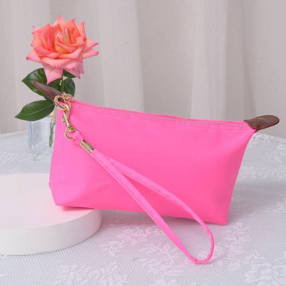 Monogrammable Nylon Fabric Cosmetic Bag