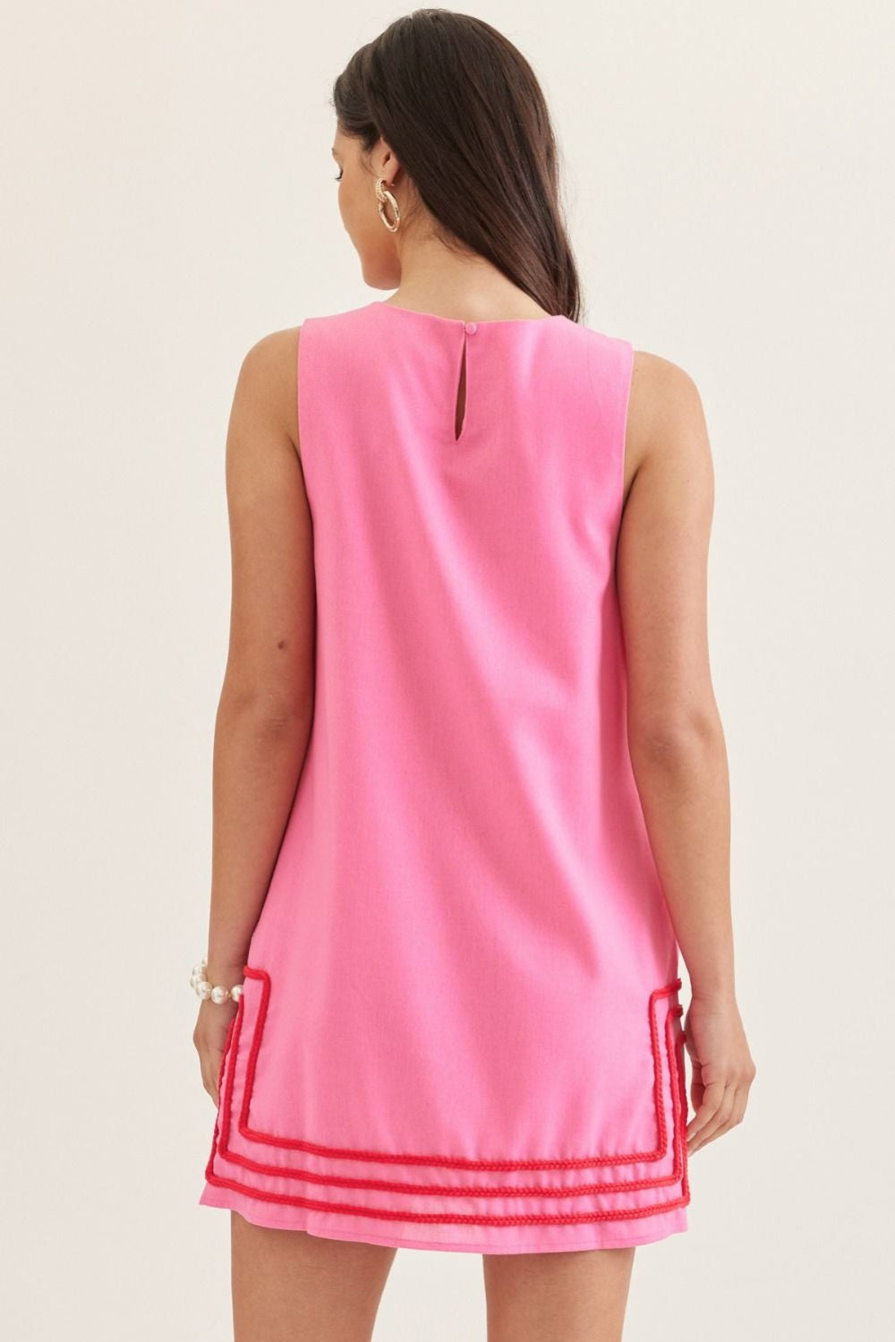 Solid Sleeveless Mini Dress