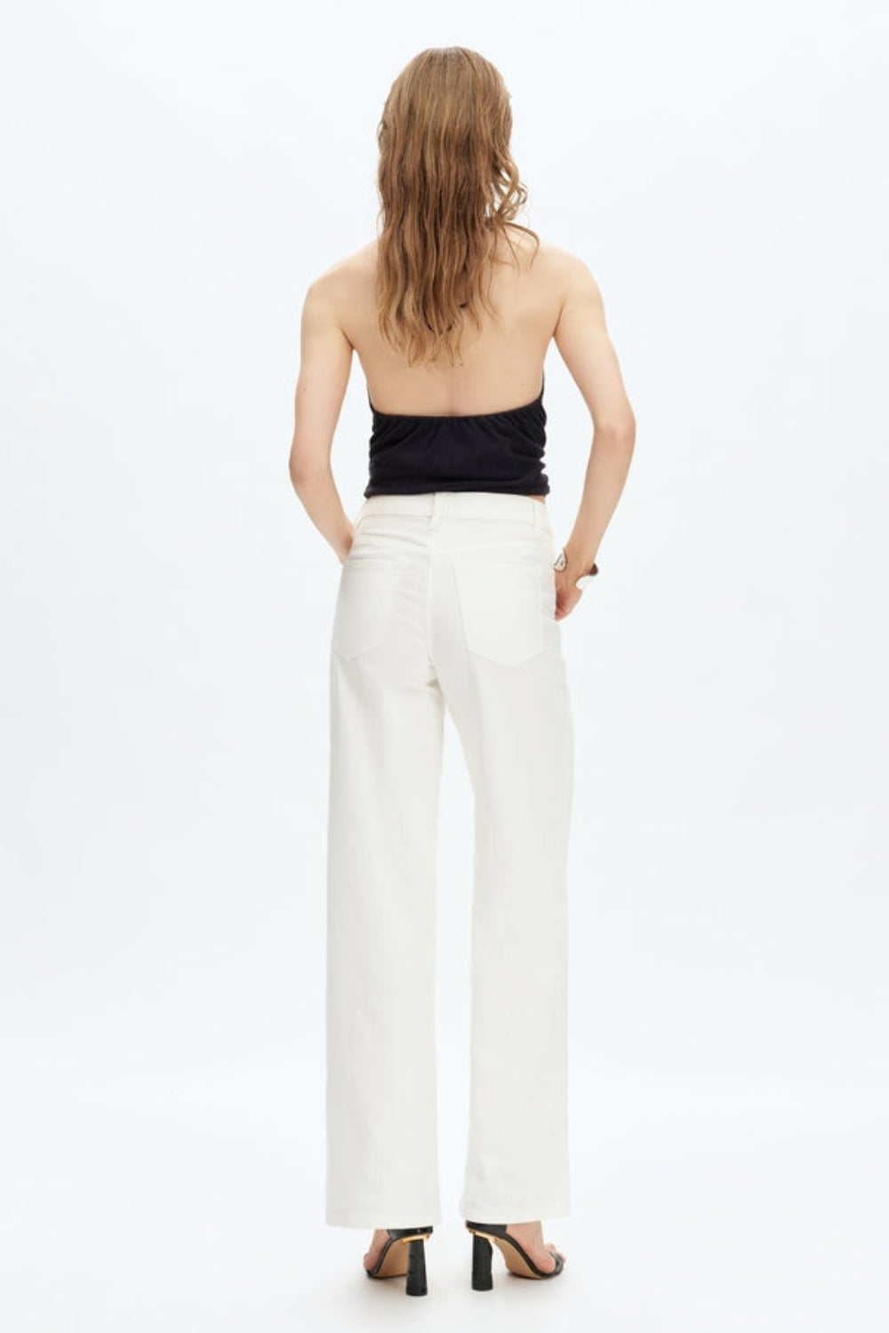 Maeve Mid Rise Straight Woven