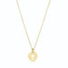ENewton Gold Blessed Small Cross Disc Necklace