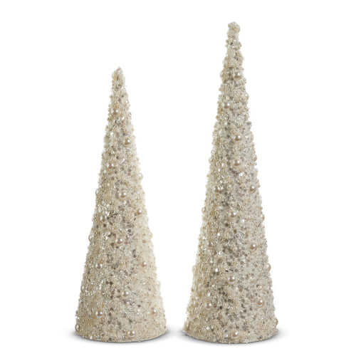 17" Pearl Cone Trees