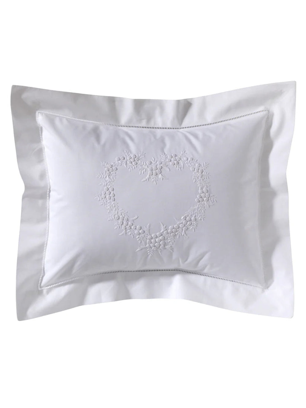 Adult Boudoir Pillow Covers Heart - White