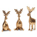 12.75" Gold Moose with Glasses