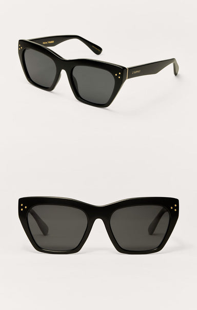 Sunglasses Park Ave - Polished Black-Grey Polarized