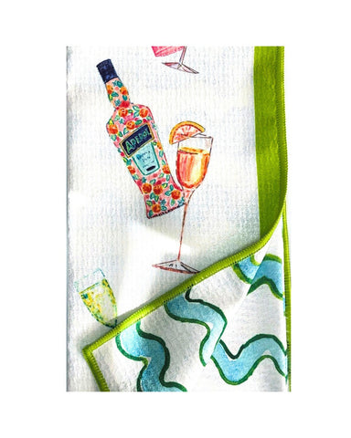 Cocktails Double Sided Tea Towel