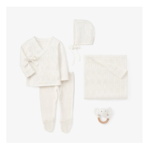 Elegant Baby Newborn White Baby Layette Gift Set Box