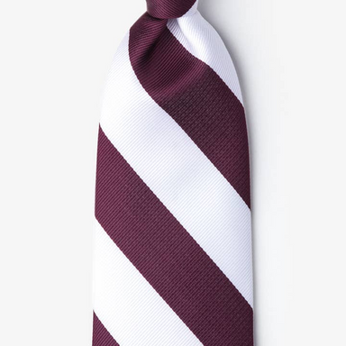 Collegiate Stripe Standard Necktie - University of Alabama