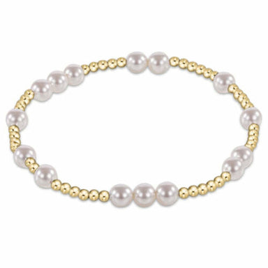 ENewton 5mm Gold Pearl Hope Unwritten Bracelet