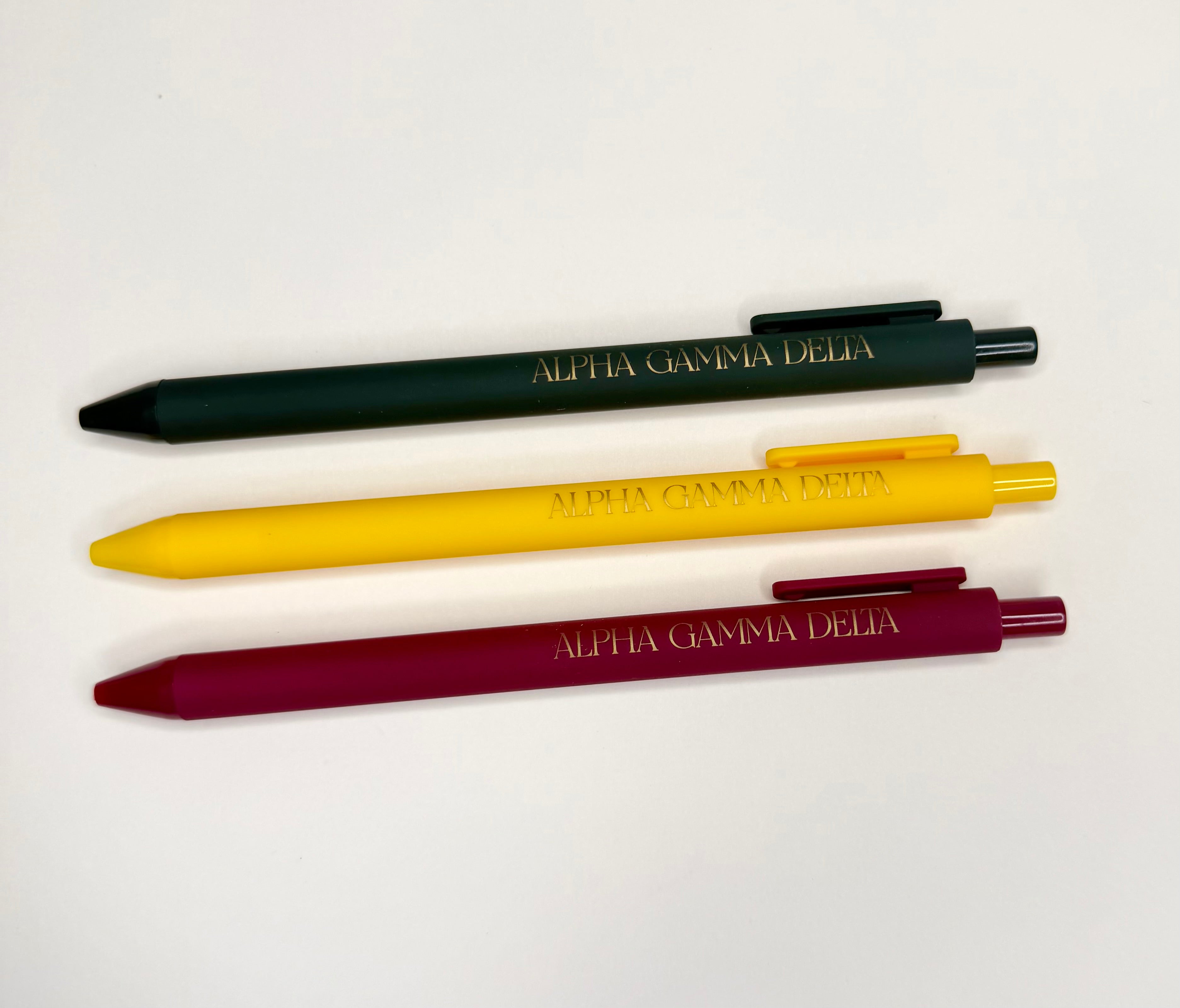 Sorority Assorted Lettered Luxe Pens