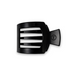 Teleties Square Flat Hair Clip Small - Jet Black 