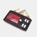 Wallet 210 West Black/Brushed Gold Red Zip