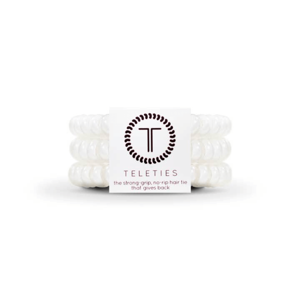 Teleties Small Coconut White 3 pack