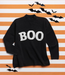 Black Boo Jacquard Sweater