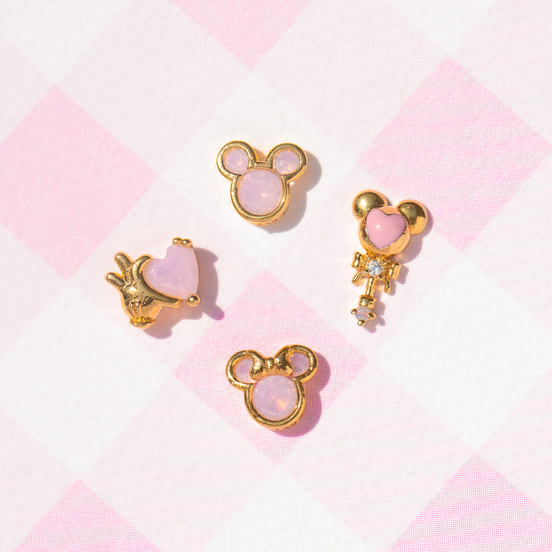 Disney Pink Dream Earring Set - Gold