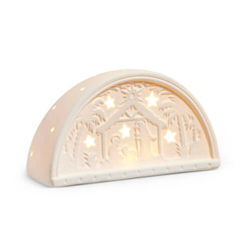 8" Lighted Nativity