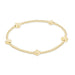 ENewton 2mm Signature Cross Small Gold Bead Bracelet