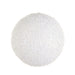 6" Iced White Ball Ornament