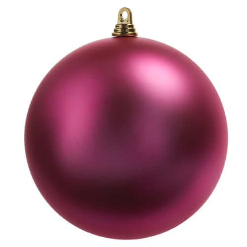 10" Matte Fuchsia Ball Ornament