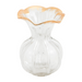 Large Gold Edge Ruffle Vase