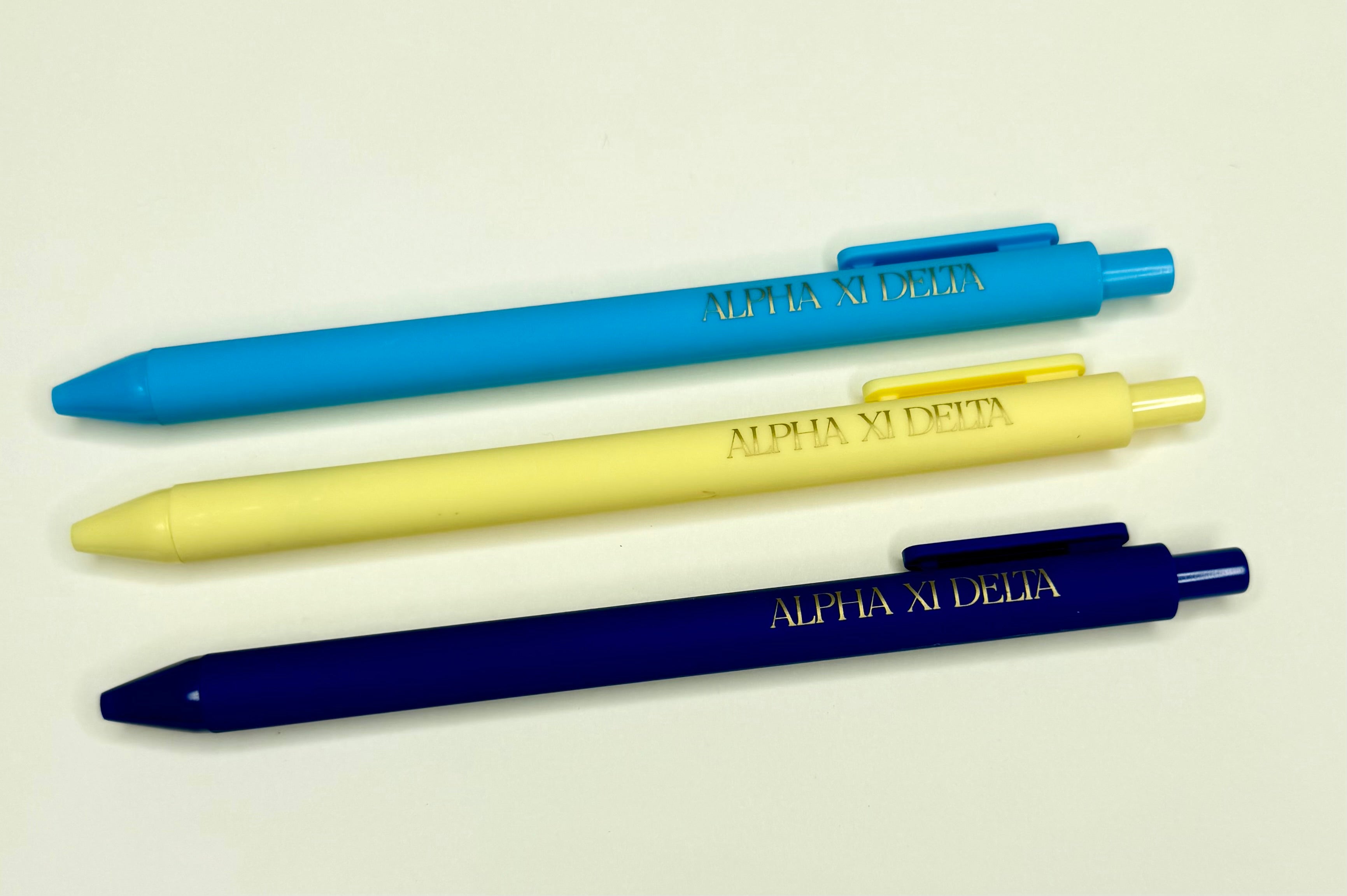 Sorority Assorted Lettered Luxe Pens