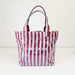 Stripe Sorority Tote Bag