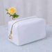 Emma Round Zippered Cosmetic Pouch Bag