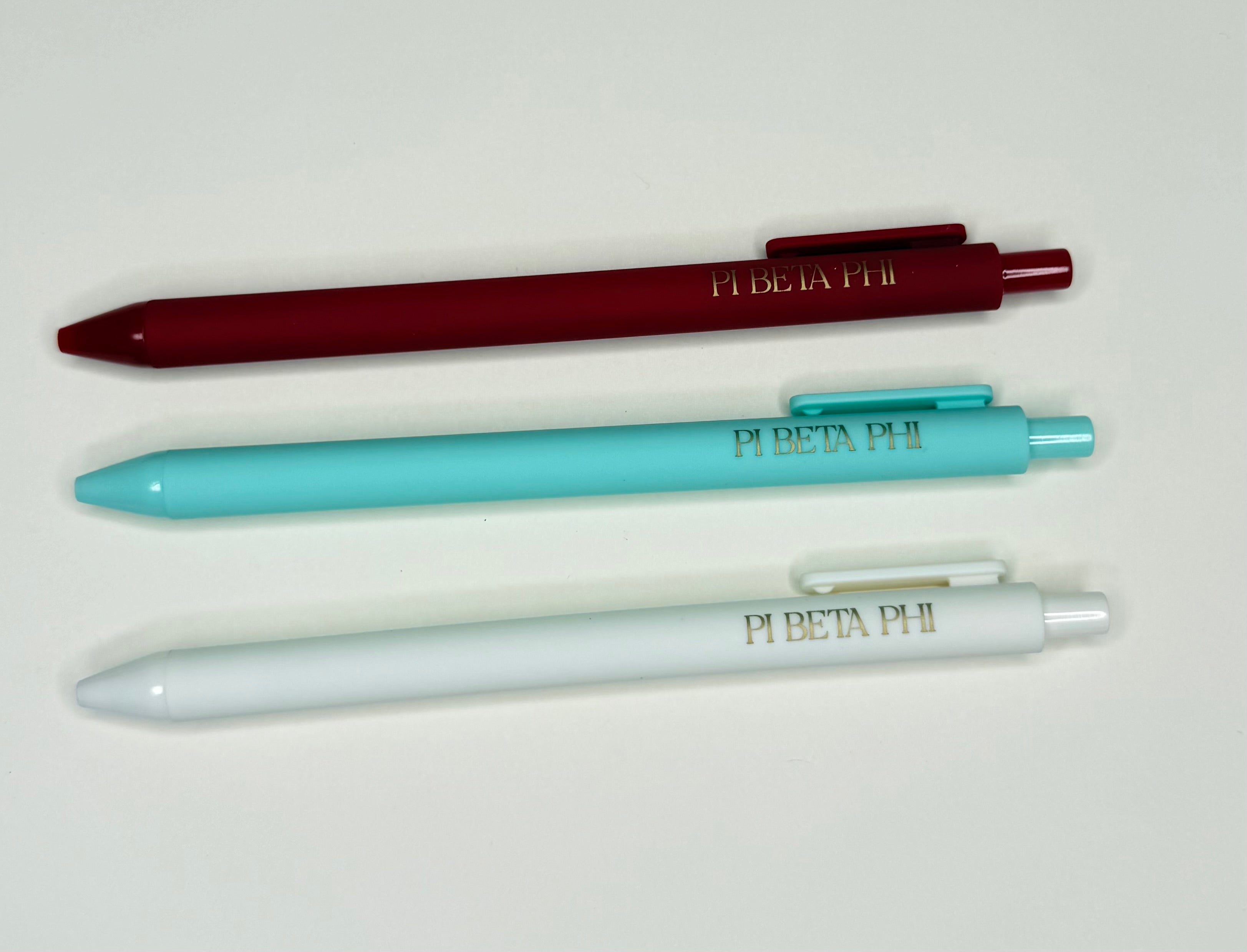 Sorority Assorted Lettered Luxe Pens