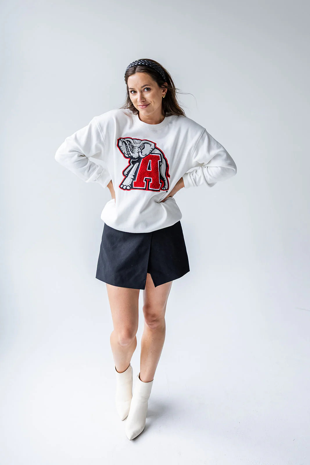 Collegiate Mascot Crew Neck Sweatshirt